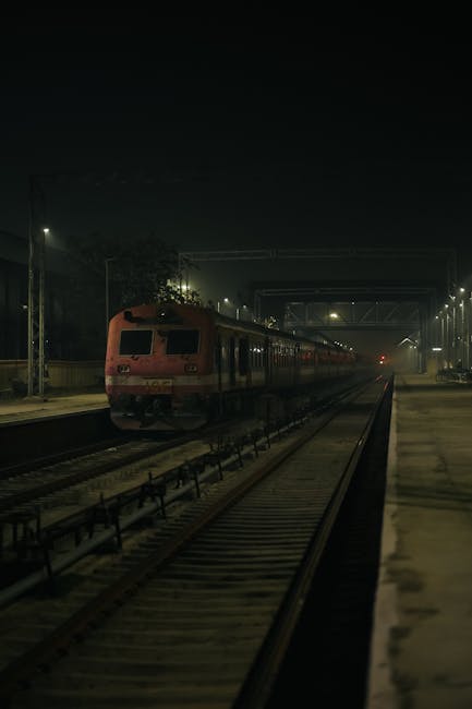 Como train station evening platform