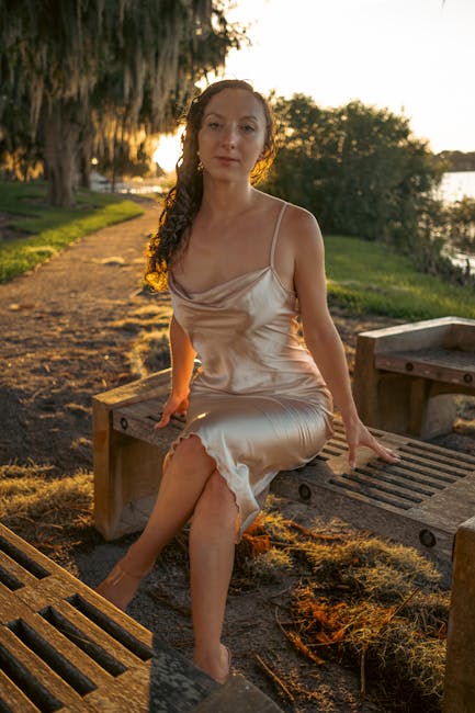 Lake path sunset bench reflection