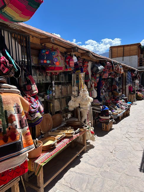 Como market artisan textiles stall