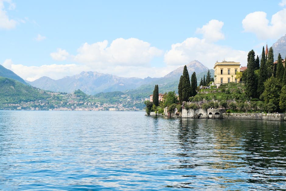 Varenna Villa Fiorentina lakeside terrace afternoon