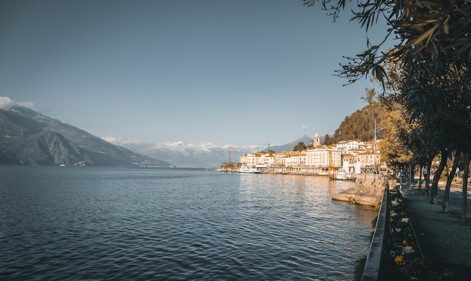 Bellagio waterfront at golden hour