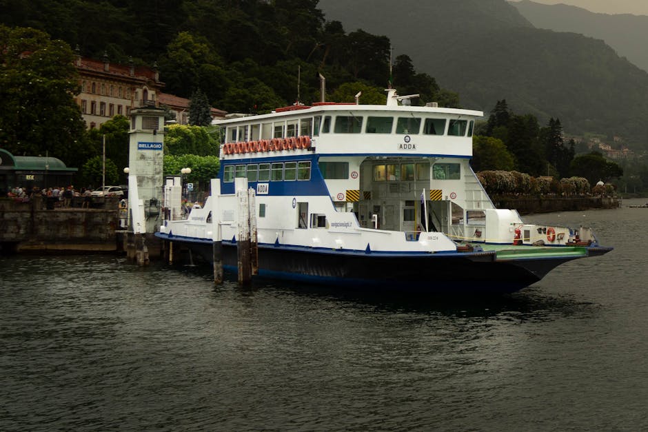 Como ferry terminal aerial view
