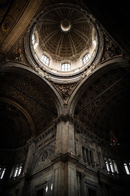 Duomo di Como interior frescoes closeup