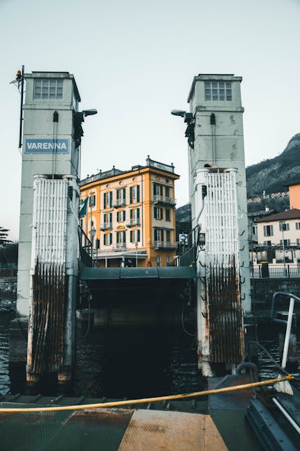 Varenna ferry dock morning
